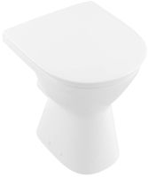 Vorschau: Villeroy&Boch ViCare Stand-Flachspül-WC mit DirectFlush, spülrandlos, oval, weiß, 35,5x49cm 4684R001