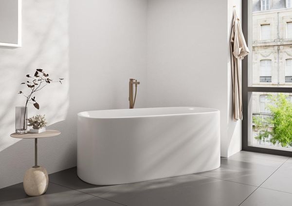 hansgrohe Finoris Einhebel-Wannenarmatur bodenstehend, brushed bronze