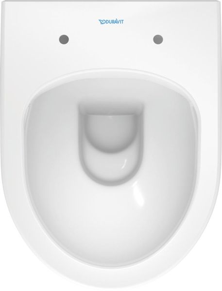 Duravit No.1 Wand-WC 48x36,5cm, oval, HygieneGlaze, rimless, weiß