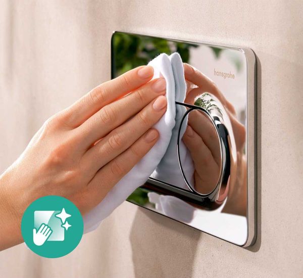 hansgrohe iFrame Original S Betätigungsplatte, rund, für 2-Mengen-Spülung