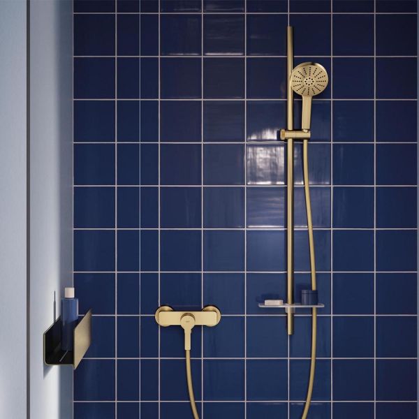 Grohe Vitalio Joy+ 120 Handbrause mit 3 Strahlarten, 6,3 l/min, cool sunrise gebürstet 134863GN00 