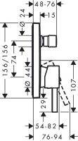 Vorschau: Hansgrohe Finoris Einhebel-Wannenarmatur Unterputz, chrom 76415000