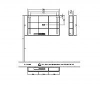 Vorschau: Villeroy&Boch More to See 14 LED-Aufputz-Spiegelschrank, dimmbar, 120x75cm