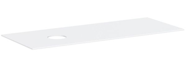 hansgrohe Xevolos E Konsole 137x55cm, Ausschnitt links für Aufsatzwaschtisch ohne Hahnloch, weiß matt 54333700