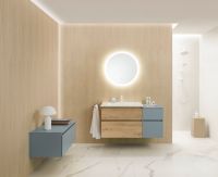 Vorschau: Burgbad Lin20 Doppelwaschtisch 162cm mit Unterschrank, 4 Auszüge, wandhängend