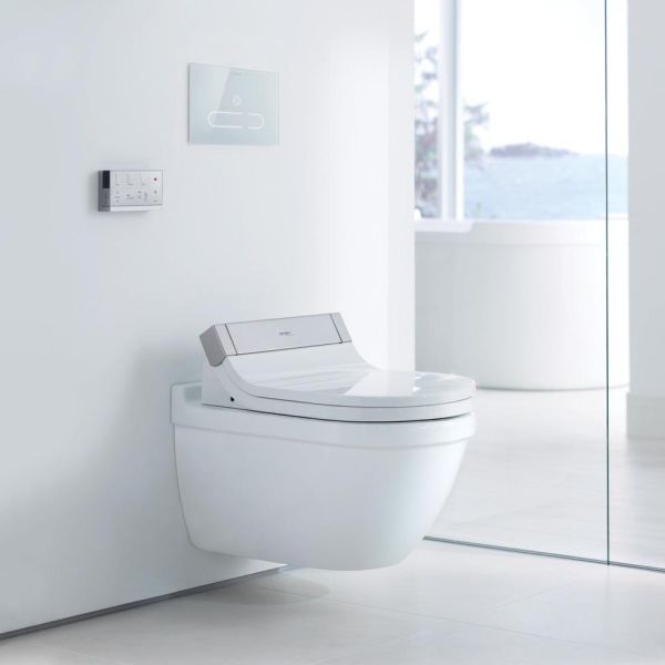 Duravit Starck 3 Wand-WC für Dusch-WC-Sitz SensoWash® 62x36,5cm, oval, HygieneGlaze, weiß 2226592000 1