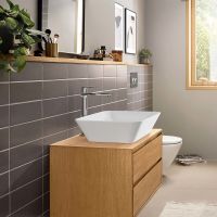 Vorschau: Hansgrohe Rebris E Einhebel-Waschtischarmatur 240 CoolStart wassersparend, chrom 72591000