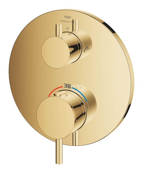 Grohe Atrio Thermostat-Wannenbatterie mit integrierter 2-Wege-Umstellung