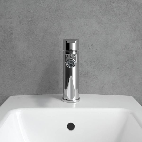 Villeroy&Boch Architectura Einhebel-Bidetarmatur mit Ablaufgarnitur, chrom