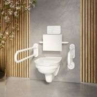 Vorschau: Villeroy&Boch ViCare Tiefspül-WC, spülrandlos, weiß, 36x70cm 4601R00112