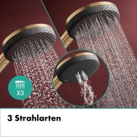 Vorschau: hansgrohe Raindance Alive Select S Duschkopf 125 3 Strahlarten, brushed bronze