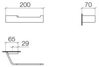 Vorschau: Dornbracht CL.1 Papierrollenhalter ohne Deckel