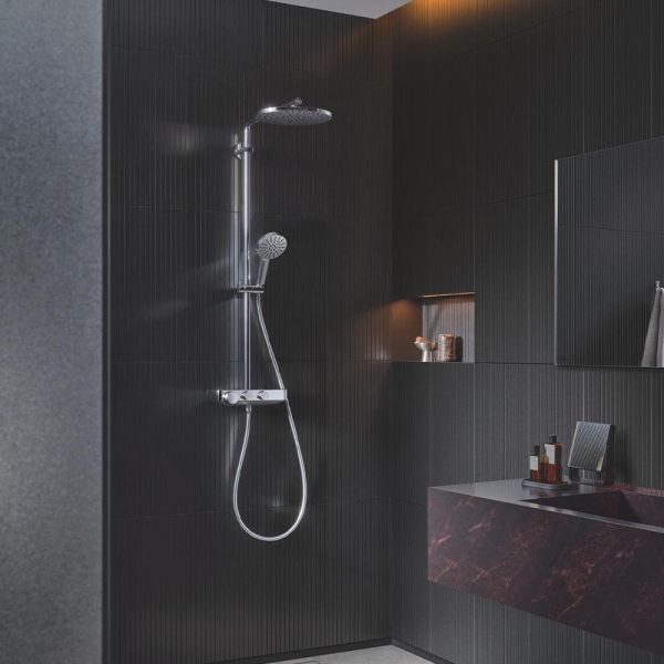 Grohe Vitalio Joy+ SmartControl System 280 Mono Duschsystem, Thermostat, Aufputz, chrom 