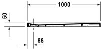 Vorschau: Duravit Stonetto Duschwanne rechteckig 80x100cm, Mineralguss