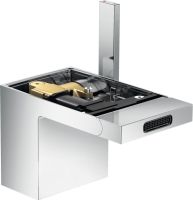 Axor MyEdition Einhebel-Bidetmischer mit Push-Open Ablaufgarnitur, ohne Platte, chrom 47212000