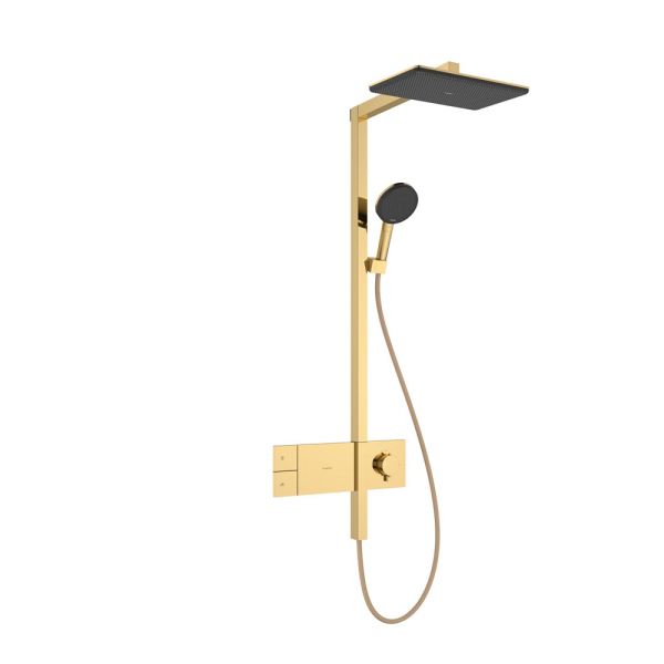 hansgrohe Raindance Alive Q Duschsystem polished gold optic 24580990