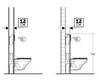 Vorschau: Kludi UNIFIX Unterputz-Spülkasten mit Rahmen für Wand-WC, 114x50cm