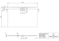 Vorschau: Villeroy&Boch Architectura MetalRim Duschwanne, 150x100cm UDA1510ARA215V-01