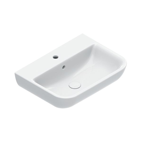 Catalano Italy Waschtisch 60x50cm, weiß CataGlaze+ 1 Hahnloch 0720601001