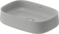 Vorschau: Duravit Zencha Aufsatzbecken 55x39cm grau matt 2373556779