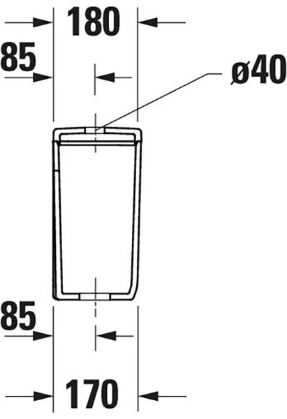 Duravit Qatego Spülkasten 3/6L mit Dual Flush, für Anschluss unten links, HygieneGlaze, weiß