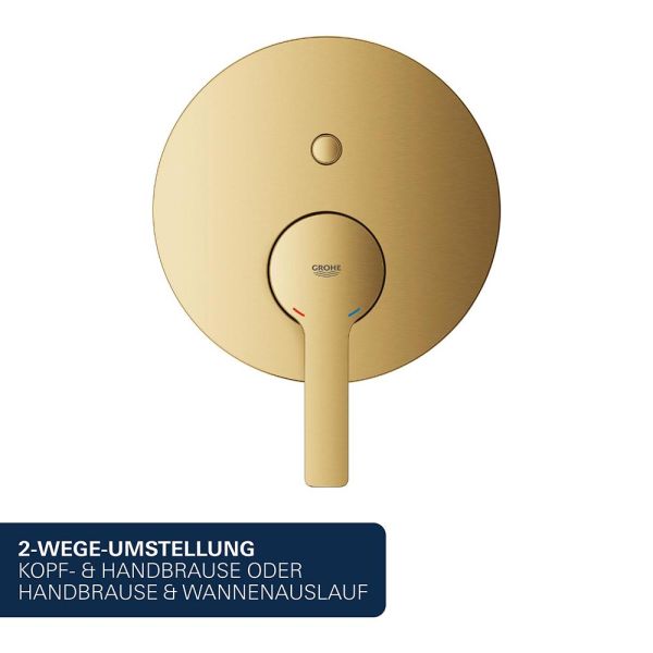Grohe Lineare Einhand-Wannenbatterie, cool sunrise gebürstet