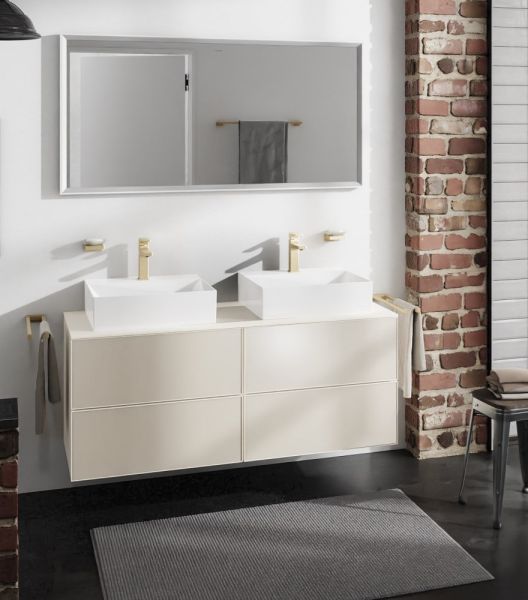 Hansgrohe Xevolos E Waschtischunterschrank 137cm für 2 Aufsatzwaschtischen und Konsole, 4 Schubkäste