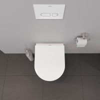 Vorschau: Duravit D-Neo Wand-WC Set inkl. WC-Sitz mit Absenkautomatik, 48x37cm, rimless, weiß 45880900A1