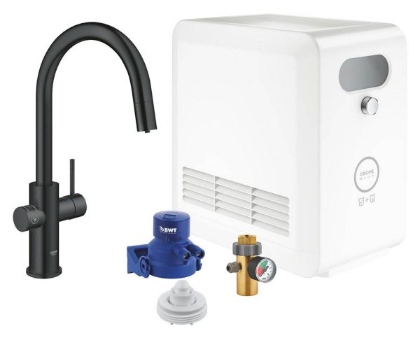 Grohe Blue Professional C-Auslauf Set, herausziehbar, Filterfunktion & Sprudelfunktion