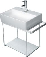 Vorschau: Duravit Dura Square Metallkonsole Wandhängend, zu Waschtisch 073245, chrom 0031101000