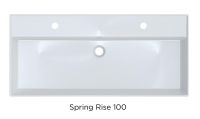 Vorschau: RIHO Spring Rise Waschtisch mit Waschtischunterschrank 100x46cm, 2 Hahnlöcher, 2 Schubladen