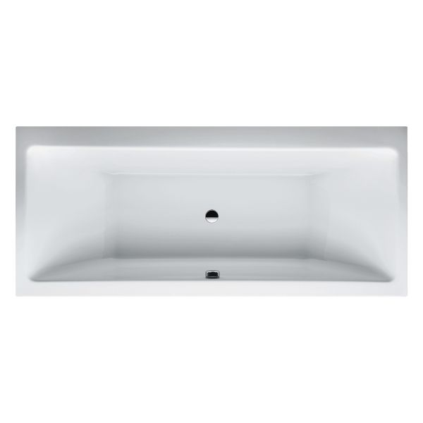 Laufen Pro Rechteck-Badewanne 180x80cm, mit Mittelablauf, weiß 23295.0