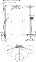 Vorschau: Hansgrohe Raindance Select S 300 2jet Showerpipe mit Thermostat, weiß/chrom