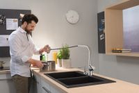 Vorschau: Hansgrohe Talis Select M51 Einhebel-Küchenmischer 300 mit Ausziehbrause und sBox