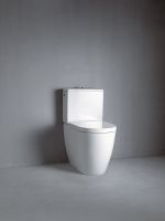 Vorschau: Duravit ME by Starck Stand-WC für Spülkasten, Tiefspüler, Abgang waagerecht/senkrecht, weiß 2170090000