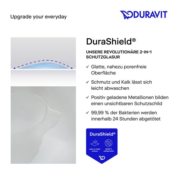 Duravit Balcoon Waschtisch 100cm mit Ablagefläche, weiß matt
