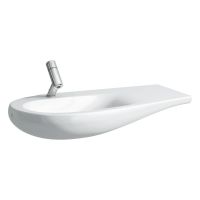 Vorschau: Laufen IL BAGNO ALESSI ONE Waschtisch Ablage rechts 90x50cm, weiß LCC H8149754001041