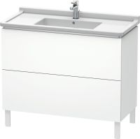 Vorschau: Duravit L-Cube Waschtischunterschrank bodenstehend 102x47cm mit 2 Schubladen für ME by Starck 030410 weiß matt LC661001818