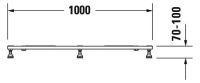 Vorschau: Duravit Tempano Fußgestell 100x70cm