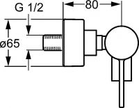 Vorschau: Hansa Hansaloft Einhand-Brause-Batterie, chrom