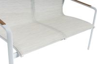 Vorschau: KETTLER DINING DIAMOND Lounge 2er Bank weiß matt/ beige 0103940-5800