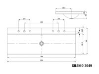 Vorschau: Kaldewei Silenio Aufsatzwaschtisch 120x46x12cm, mit Perl-Effekt, Modell 3049