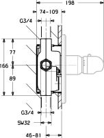 Vorschau: Hansa Hansamix Fertigmontageset Thermostat-Batterie, rund, chrom