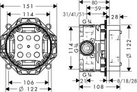 Vorschau: Axor iBox universal Grundkörper mit Vorabsperrung