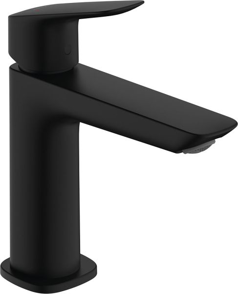 Hansgrohe Logis Waschtischarmatur 110 Fine mit Push-Open Ablaufgarnitur, schwarz matt 71252670