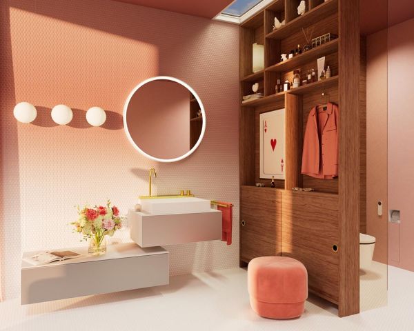 hansgrohe Avalegra AquaUnit Waschbecken 58x48cm, ohne Ablage, Armatur in polished gold optic 22472990