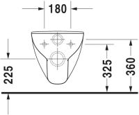 Vorschau: Duravit D-Code Wand-WC 70x36cm, eckig, barrierefreie Ausführung, weiß