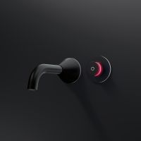 Vorschau: Steinberg Serie 310 iconic elektronische Wand-Waschtischarmatur schwarz matt 3101814S