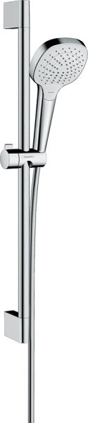 Hansgrohe Croma Select E Brauseset Vario EcoSmart 9 l/min mit Brausestange 65cm, weiß/chrom