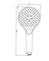 Vorschau: Villeroy&Boch Verve Showers Handbrause mit 3 Strahlarten TVS10900100061